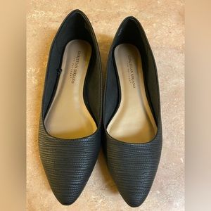 Black Christian Siriano flats.